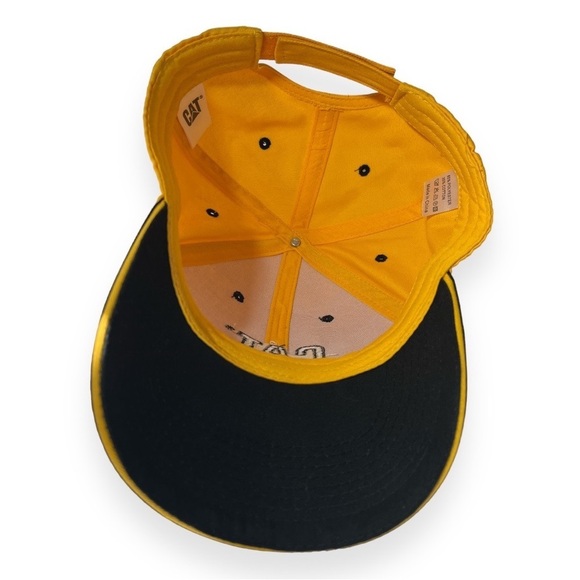 Caterpillar Yellow Black Hat CAT‎ Construction Equipment Adjustable Embroidered - Picture 6 of 8